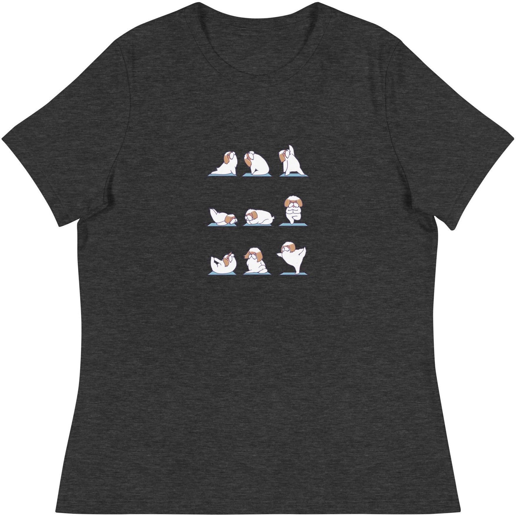 Shih Tzu Doing Yoga Women's Relaxed T-Shirt