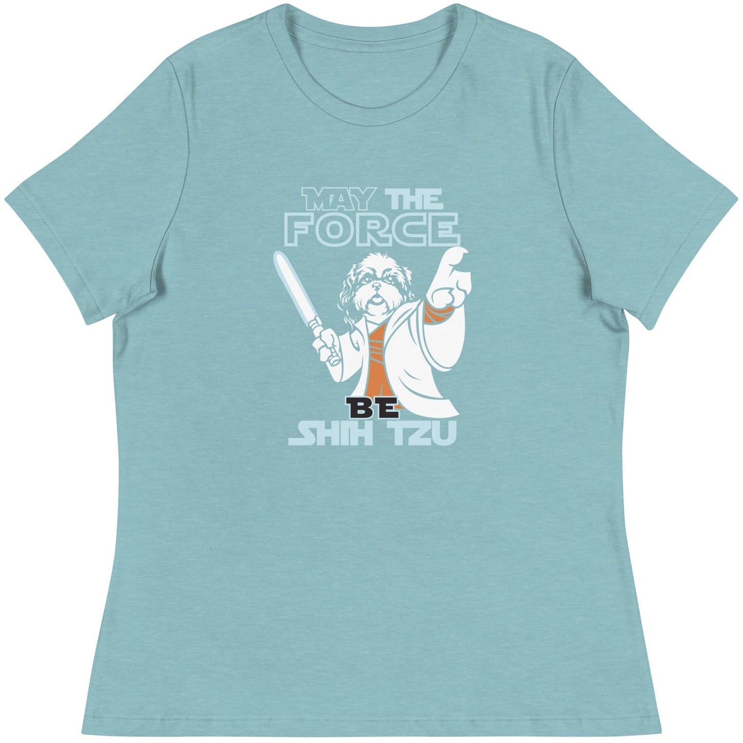 May the Force be Shih Tzu Women's Relaxed T-Shirt