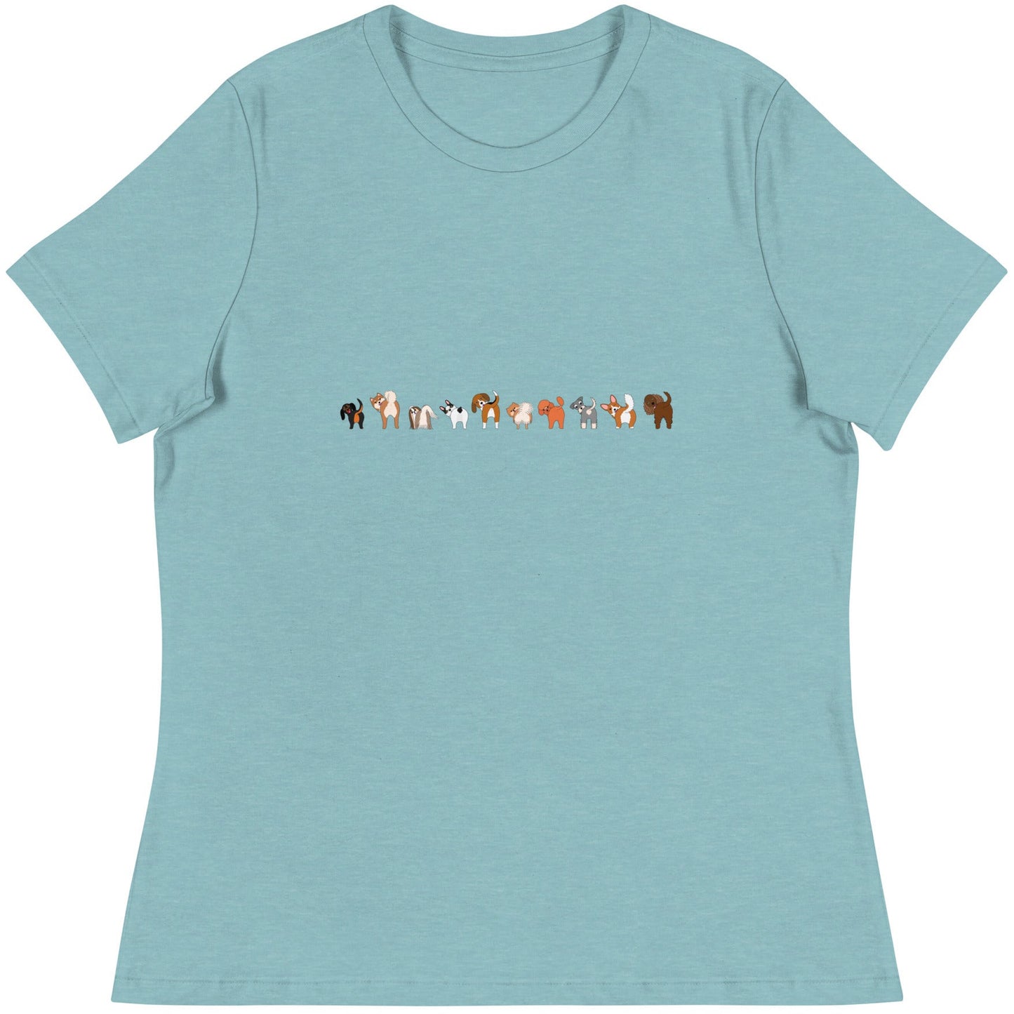 Dog Booties Wagging Women's Relaxed T-Shirt