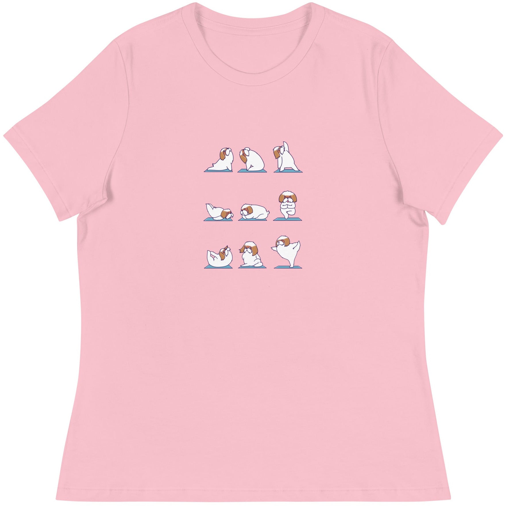 Shih Tzu Doing Yoga Women's Relaxed T-Shirt