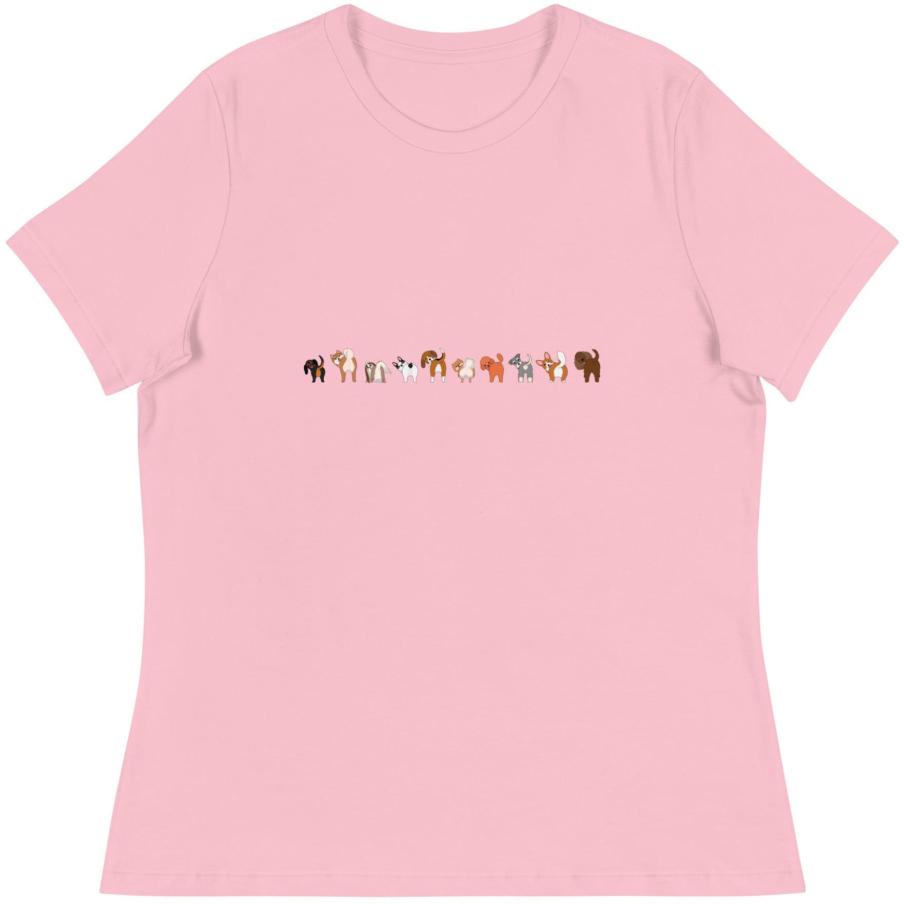 Dog Booties Wagging Women's Relaxed T-Shirt